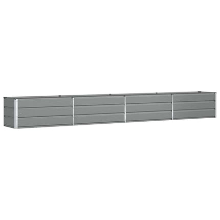 Plantekasse Lysegrå 385 x 50 x 45 cm Galvaniseret stål
