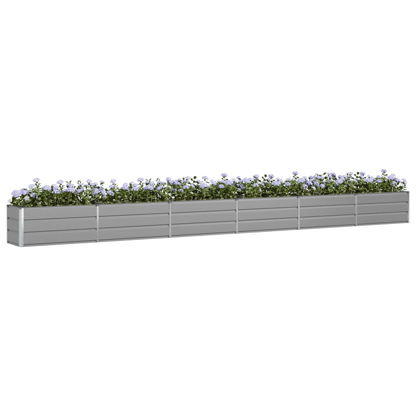 Plantekasse Lysegrå 580 x 50 x 45 cm Galvaniseret stål