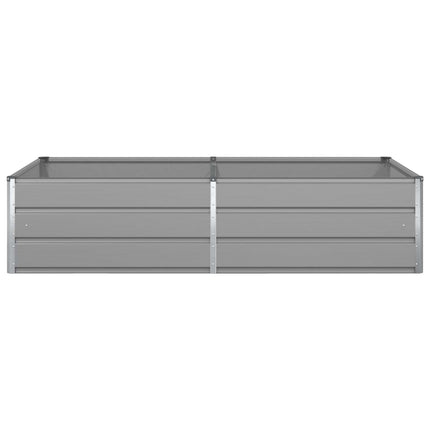 Plantekasse Lysegrå 195 x 100 x 45 cm Galvaniseret stål