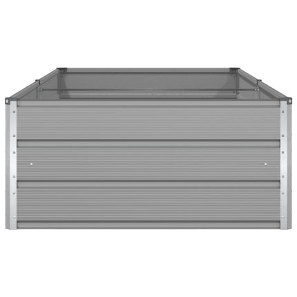 Plantekasse Lysegrå 195 x 100 x 45 cm Galvaniseret stål