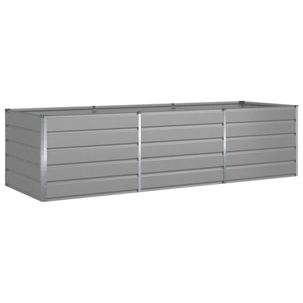 Plantekasse Lysegrå 290 x 100 x 75 cm Galvaniseret stål