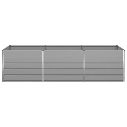 Plantekasse Lysegrå 290 x 100 x 75 cm Galvaniseret stål