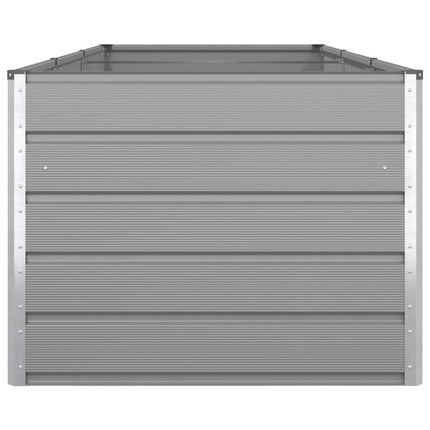 Plantekasse Lysegrå 290 x 100 x 75 cm Galvaniseret stål