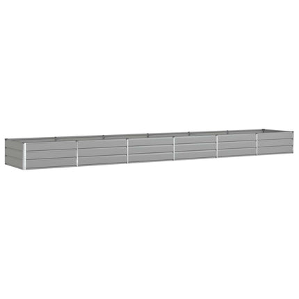 Plantekasse Lysegrå 580 x 100 x 45 cm Galvaniseret stål