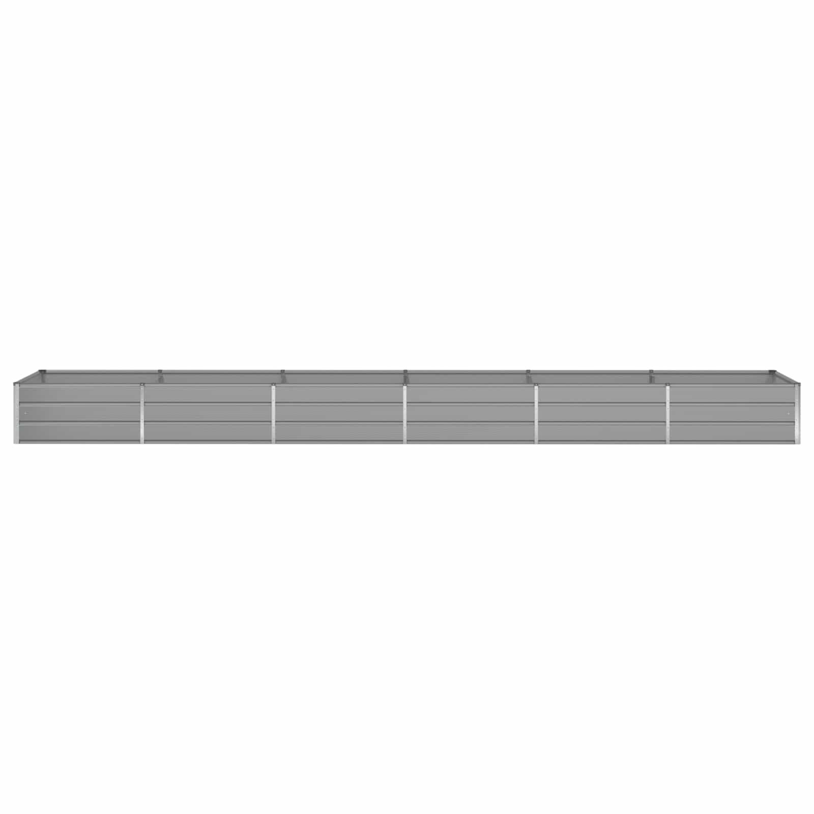 Plantekasse Lysegrå 580 x 100 x 45 cm Galvaniseret stål