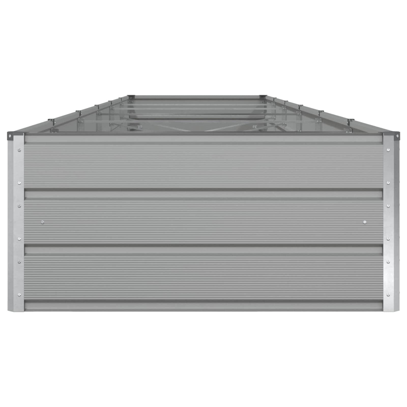 Plantekasse Lysegrå 580 x 100 x 45 cm Galvaniseret stål