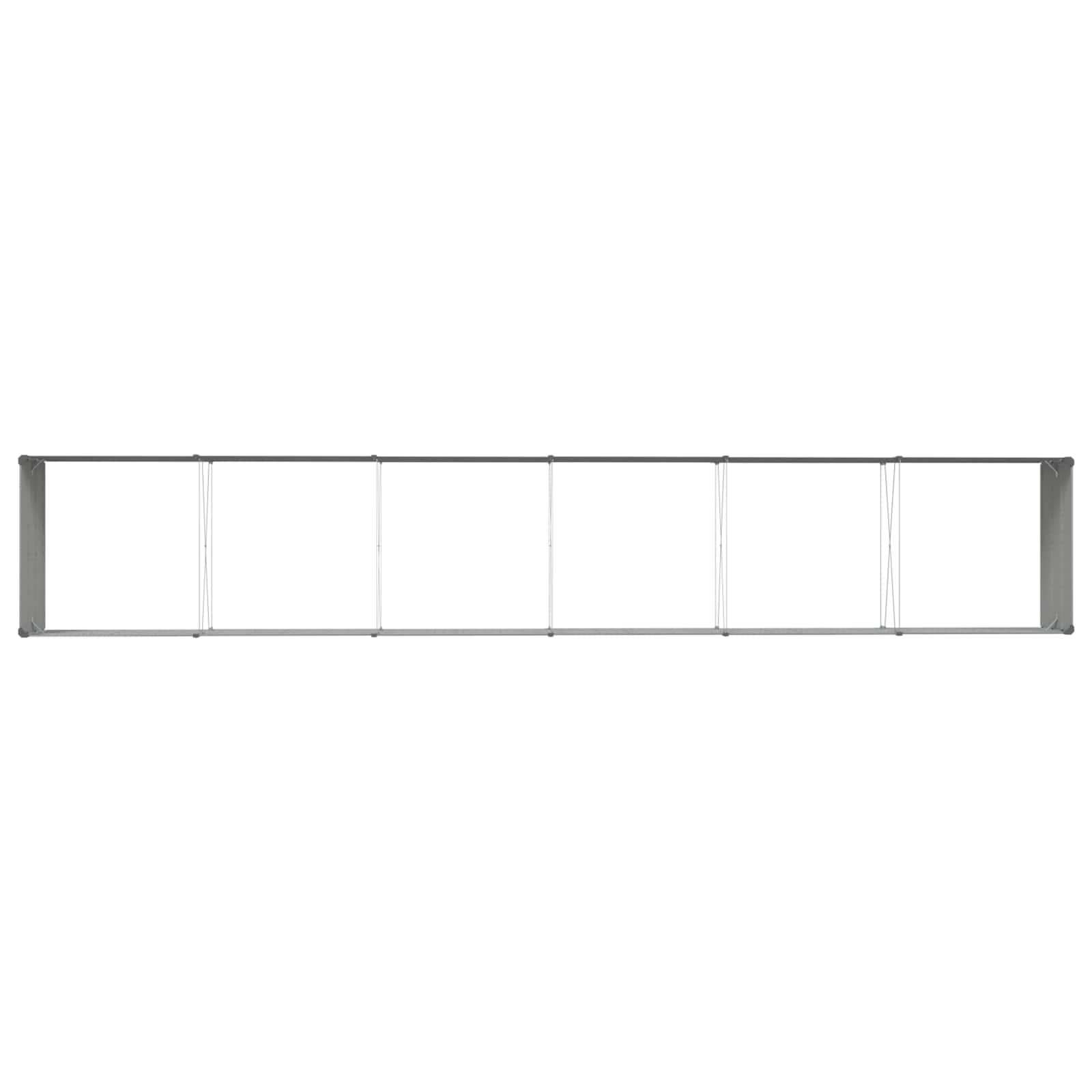 Plantekasse Lysegrå 580 x 100 x 45 cm Galvaniseret stål