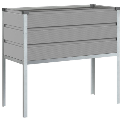 Plantekasse Lysegrå 100 x 45 x 90 cm Galvaniseret stål