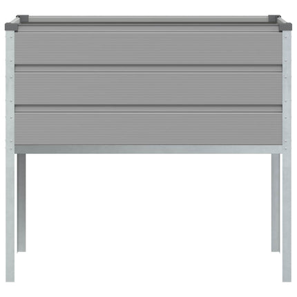 Plantekasse Lysegrå 100 x 45 x 90 cm Galvaniseret stål