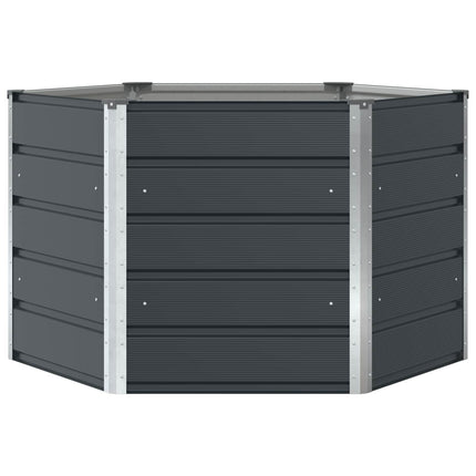 Plantekasse Antracit 129 x 129 x 75 cm Stål