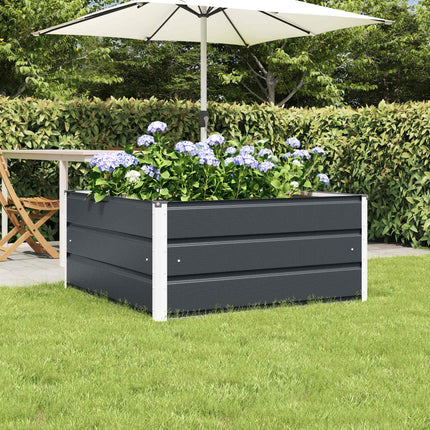 Plantekasse Antracit 100 x 100 x 45 cm Stål
