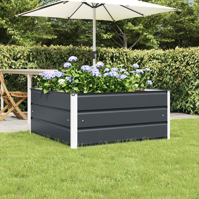Plantekasse Antracit 100 x 100 x 45 cm Stål