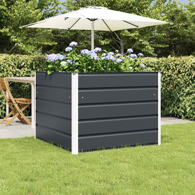 Plantekasse Antracit 100 x 100 x 75 cm Stål