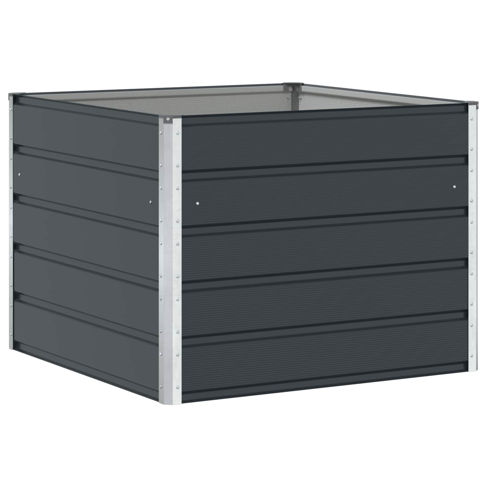 Plantekasse Antracit 100 x 100 x 75 cm Stål