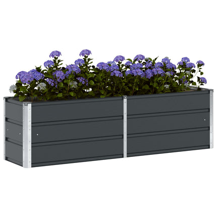 Plantekasse Antracit 160 x 40 x 45 cm Stål