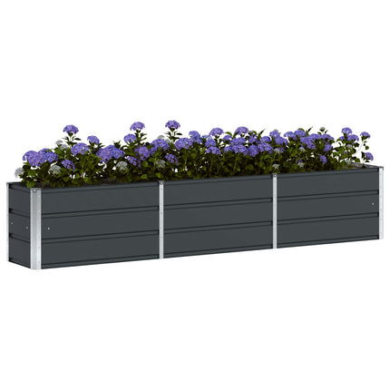 Plantekasse Antracit 240 x 40 x 45 cm Stål