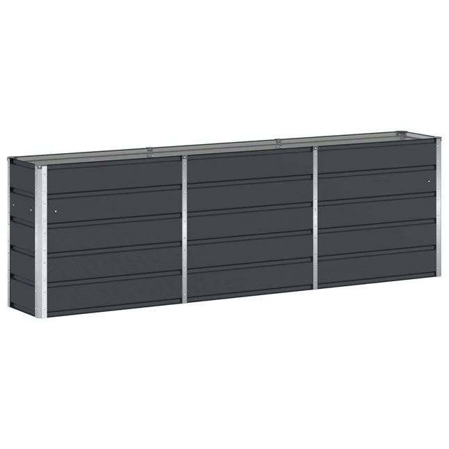 Plantekasse Antracit 240 x 40 x 75 cm Stål