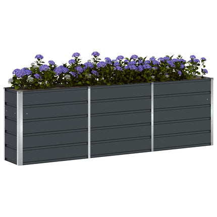 Plantekasse Antracit 240 x 40 x 75 cm Stål