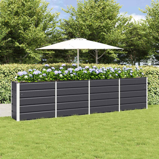 Plantekasse Antracit 320 x 40 x 75 cm Stål