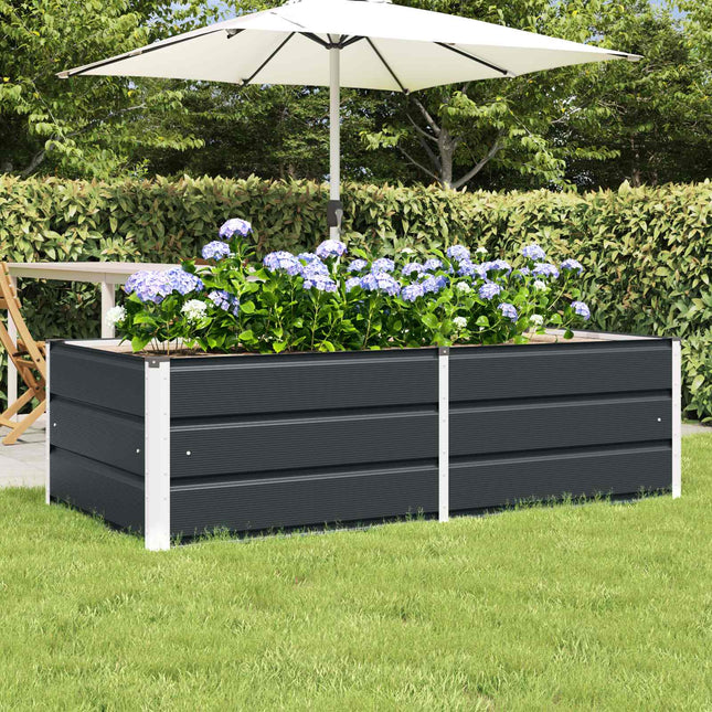 Plantekasse Antracit 160 x 80 x 45 cm Stål