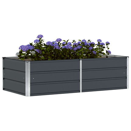Plantekasse Antracit 160 x 80 x 45 cm Stål