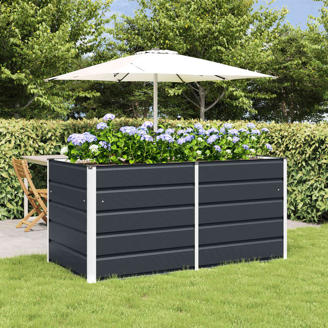 Plantekasse Antracit 160 x 80 x 75 cm Stål
