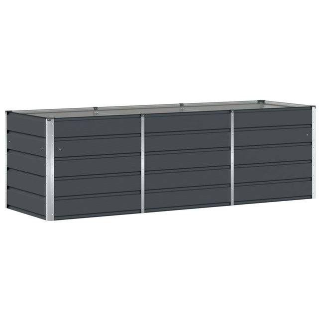Plantekasse Antracit 240 x 80 x 75 cm Stål