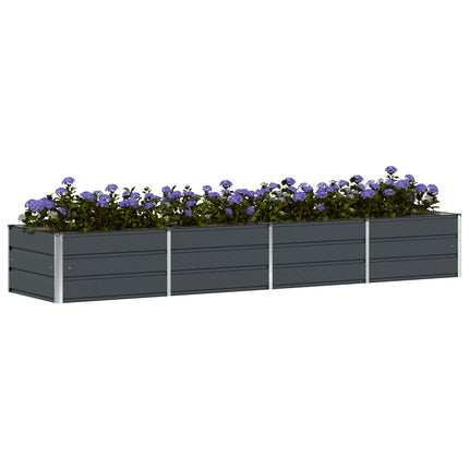 Plantekasse Antracit 320 x 80 x 45 cm Stål