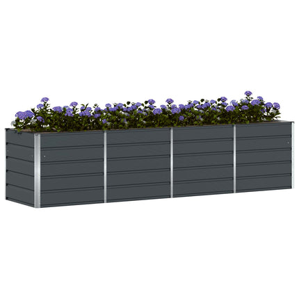 Plantekasse Antracit 320 x 80 x 75 cm Stål