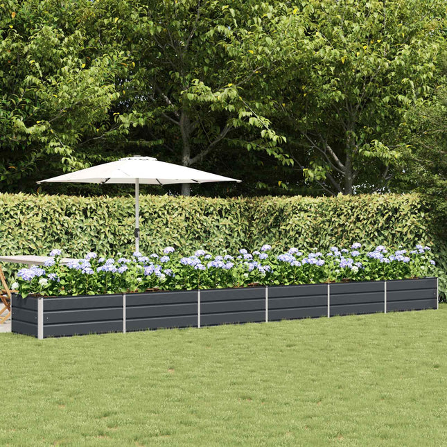 Plantekasse Antracit 600 x 80 x 45 cm Stål