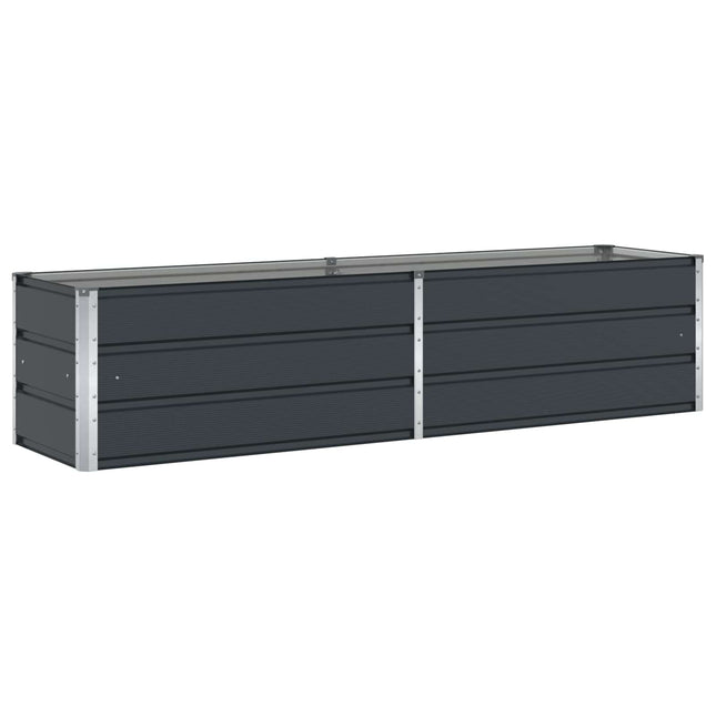 Plantekasse Antracit 195 x 50 x 45 cm Galvaniseret stål