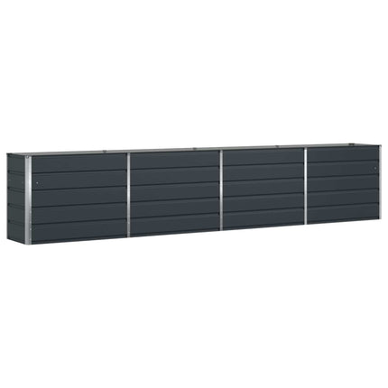 Plantekasse Antracit 385 x 50 x 75 cm Galvaniseret stål