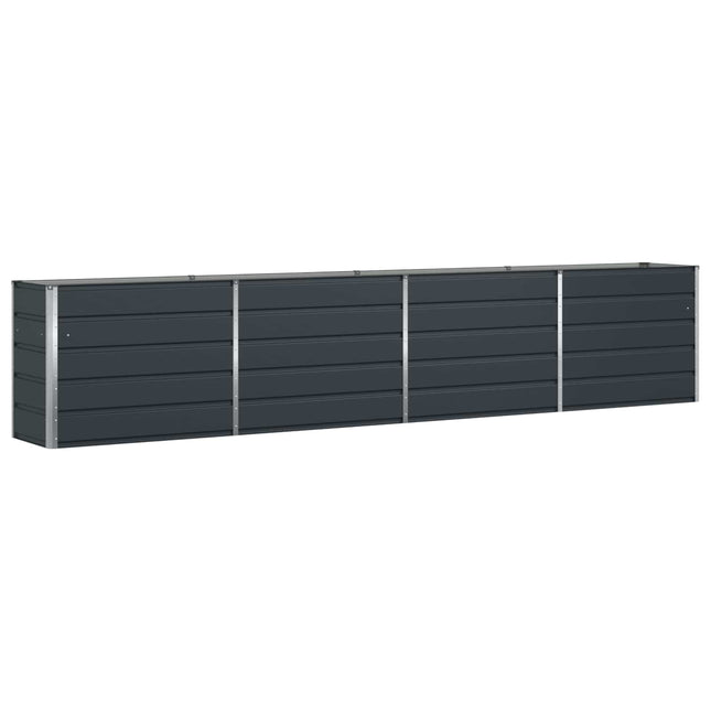 Plantekasse Antracit 385 x 50 x 75 cm Galvaniseret stål