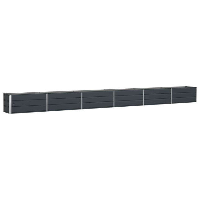 Plantekasse Antracit 580 x 50 x 45 cm Galvaniseret stål