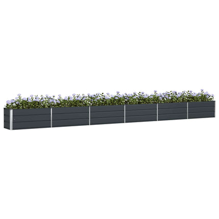 Plantekasse Antracit 580 x 50 x 45 cm Galvaniseret stål