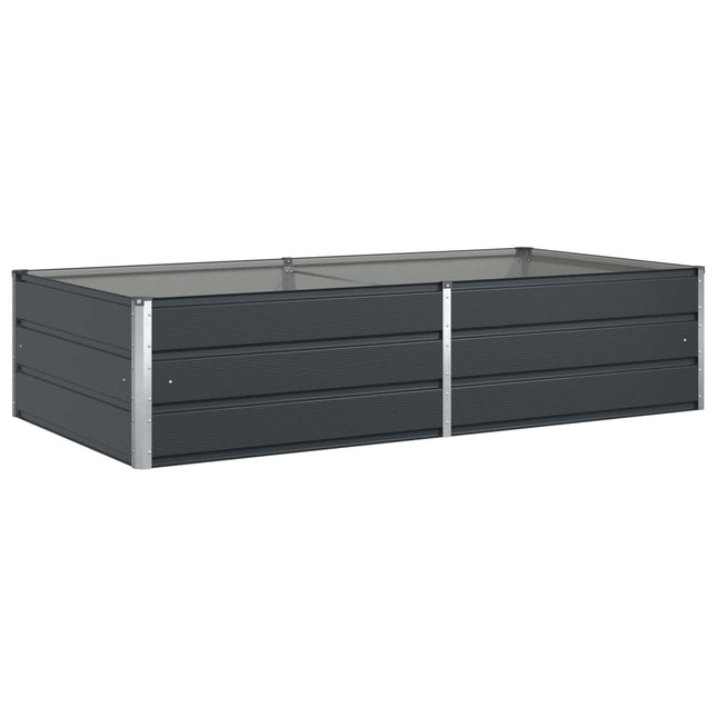 Plantekasse Antracit 195 x 100 x 45 cm Galvaniseret stål