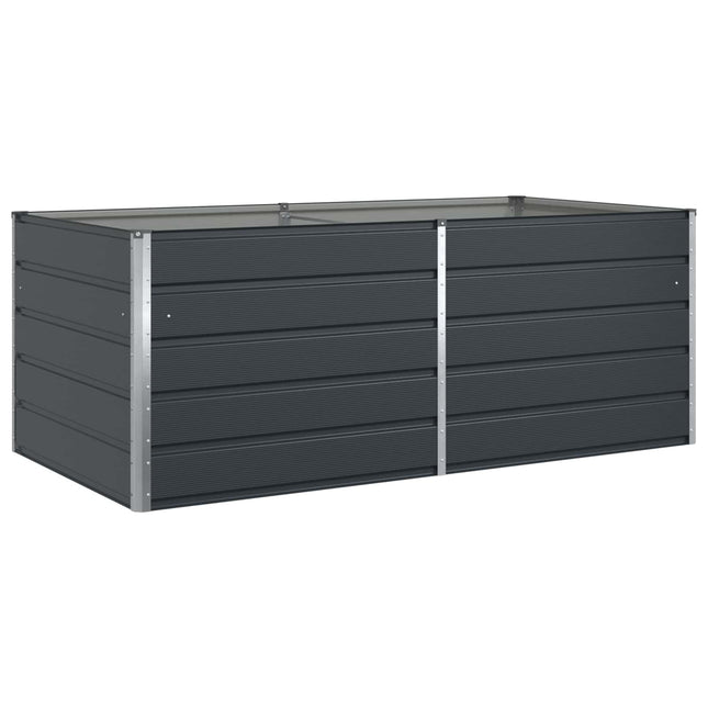 Plantekasse Antracit 195 x 100 x 75 cm Galvaniseret stål