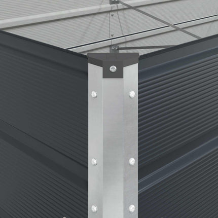 Plantekasse Antracit 290 x 100 x 75 cm Galvaniseret stål