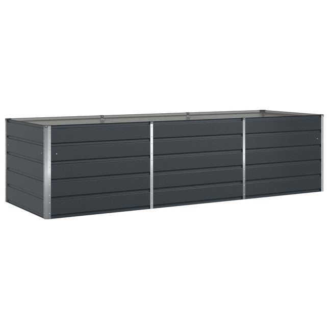 Plantekasse Antracit 290 x 100 x 75 cm Galvaniseret stål