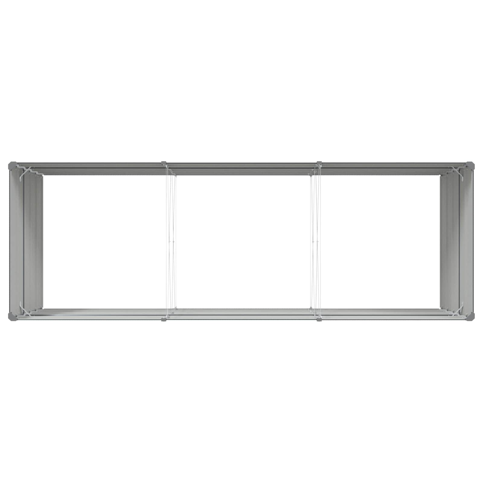 Plantekasse Antracit 195 x 100 x 45 cm Galvaniseret stål