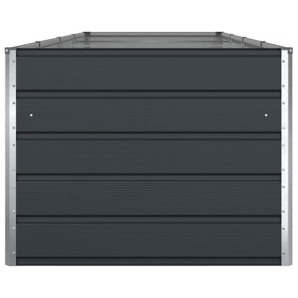 Plantekasse Antracit 385 x 100 x 75 cm Galvaniseret stål