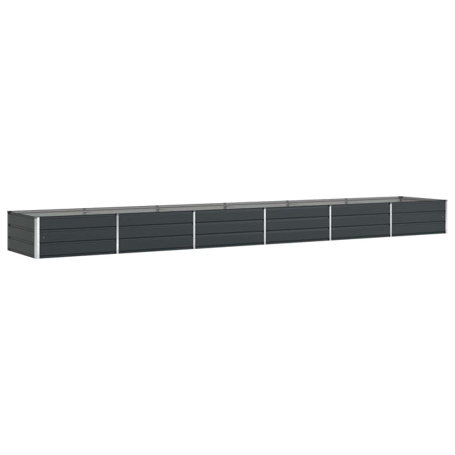 Plantekasse Antracit 580 x 100 x 45 cm Galvaniseret stål