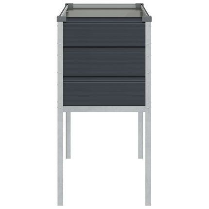 Plantekasse Antracit 100 x 45 x 90 cm Galvaniseret stål
