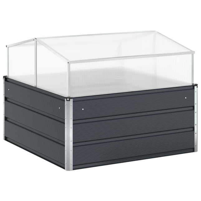 Plantekasse Antracit 100 x 100 x 77 cm Galvaniseret stål