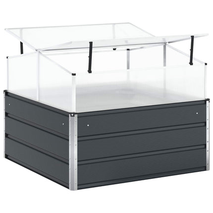 Plantekasse Antracit 100 x 100 x 77 cm Galvaniseret stål