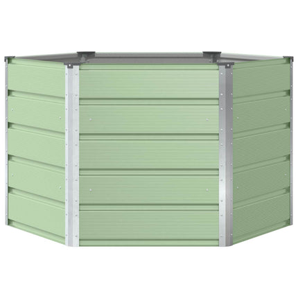 Plantekasse Pastel Grøn 129 x 129 x 75 cm Stål