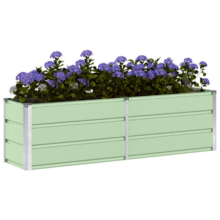 Plantekasse Grøn 160 x 40 x 45 cm Stål
