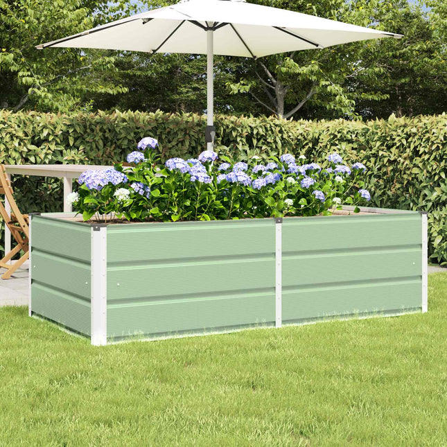 Plantekasse Grøn 160 x 80 x 45 cm Stål