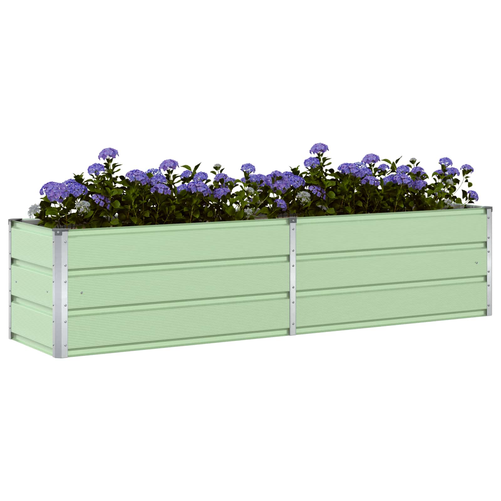 Plantekasse Pastel Grøn 195 x 50 x 45 cm Galvaniseret stål