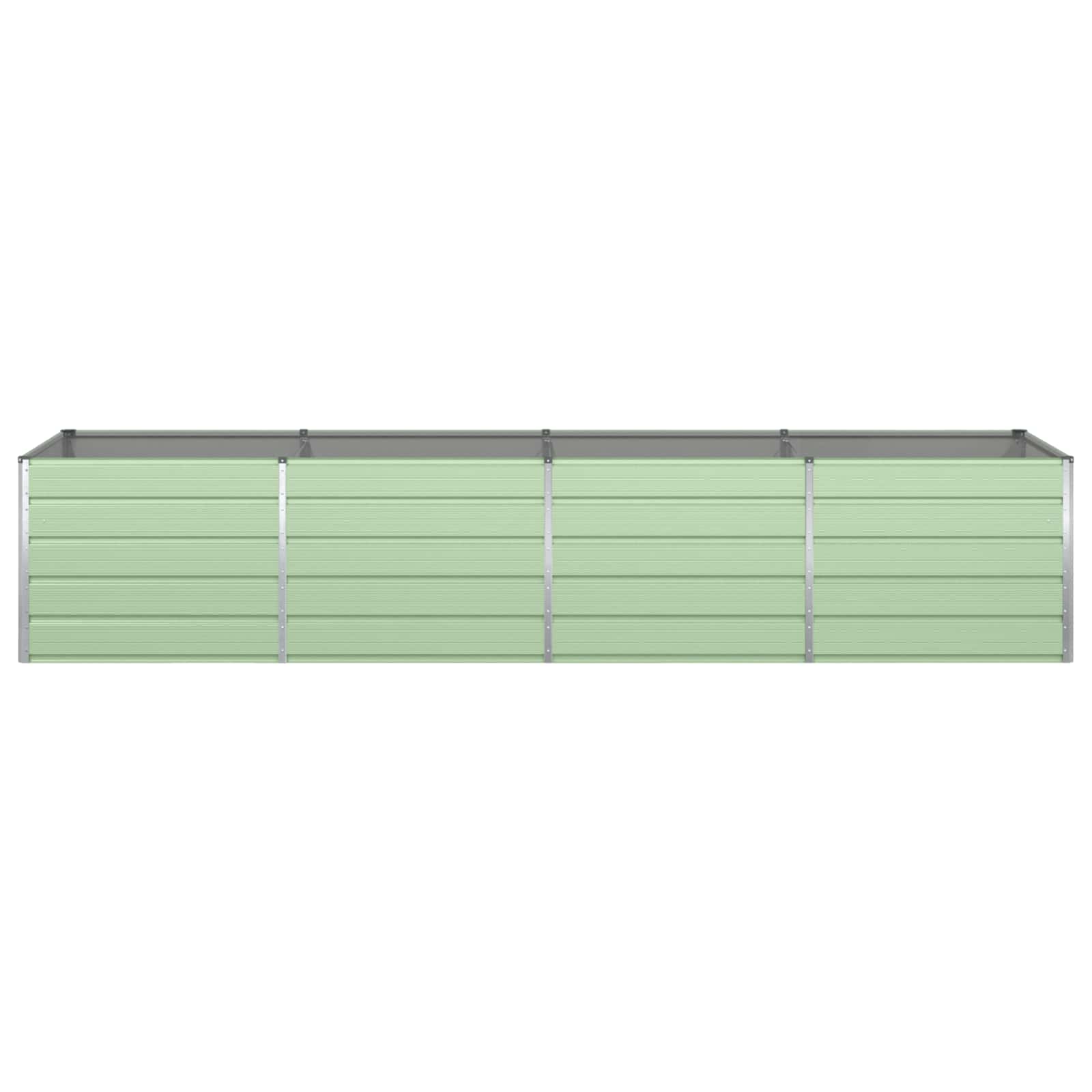Plantekasse Pastel Grøn 385 x 100 x 75 cm Galvaniseret stål